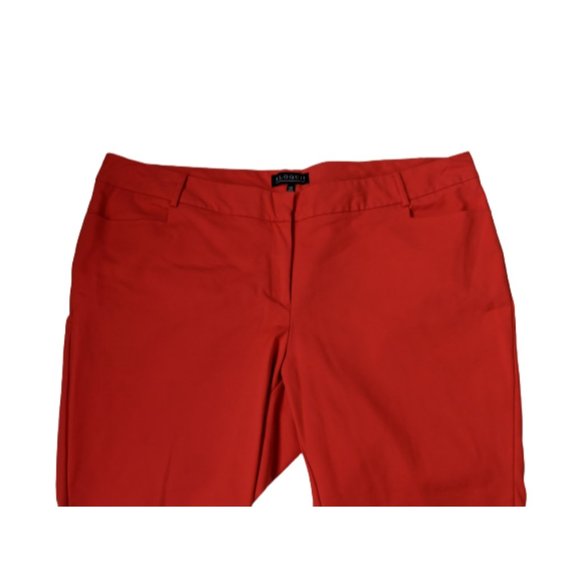 Eloquii Reddish Orange Cropped Pant 24S - Picture 4 of 8